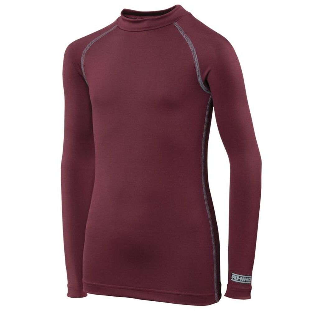 Rhino Childrens Big Boys Long Sleeve Thermal Underwear Base Layer Vest Top / Mar